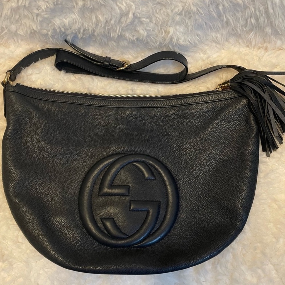 Gucci Black Soho Leather Shoulder Bag